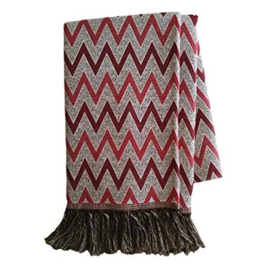 Imagem de Manta Xale Sofá Jacquard 1,40x2,10m (AG - Vermelho)