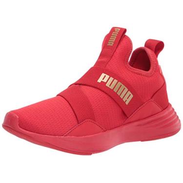 Imagem de PUMA Tênis feminino Radiate Mid Cross, Vermelho, 41