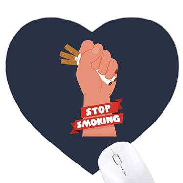 Imagem de Mousepad de borracha com logotipo para mãos e cigarros com coração