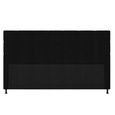 Imagem de Cabeceira Cama Box King 195cm Corino Preto