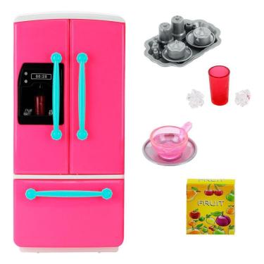 Imagem de Brinquedo Mini Cozinha Divertida Geladeira Casa De Boneca