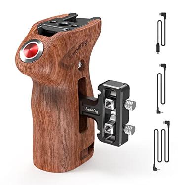Imagem de SmallRig Alça lateral rosqueada com gatilho remoto de iniciar/parar com 3 cabos de controle para câmeras Sony, para Panasonic, para Fujifilm, para Z CAM 3323