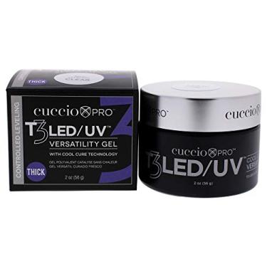 Imagem de Cuccio Gel Pro T3 LED/UV Cool Cure Versatility – Nivelamento controlado – Incrivelmente flexível – Forte aderência – Viscosidade grossa – Aplicação rápida – Cura rápida – Transparente – Gel para unhas de 59 ml