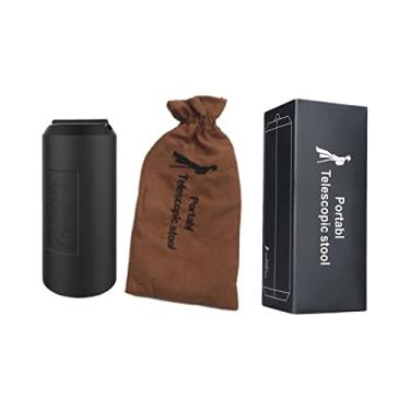 Imagem de Outdoor W/Bag Anti-Slip Gimbles Folding Stool Portable @Cane Stick Telescopic Stool for BBQ Camping