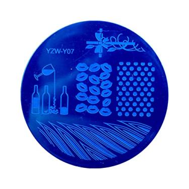 Imagem de Modelo De Unha Redonda Carimbo De Unha Renda Flower Feather Snowflake Boneco De Neve Modelo De Impressão De Pregos Ferramenta De Arte Da Unha Para Manicure Salon Home Natal