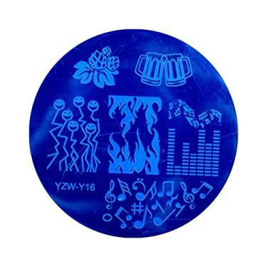 Imagem de Modelo De Unha Redonda Carimbo De Unha Renda Flower Feather Snowflake Boneco De Neve Modelo De Impressão De Pregos Ferramenta De Arte Da Unha Para Manicure Salon Home Natal