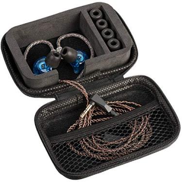 Imagem de Capa IEM para monitores intra-auriculares, fones de ouvido e fones de ouvido – Bolsa de armazenamento de viagem EVA para KZ ZS10/ZS10 Pro/ZSN/ZST/ZEX/AS10/AS16, CCZ ZC02/Melody, CCA CRA, Shure SE215