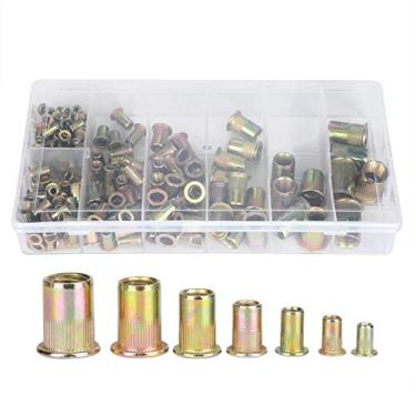 Imagem de Sonew Ferramentas manuais rebite porcas acessórios industriais pregos, parafusos e fixadores fáceis de instalar para fixação de rebites de aço