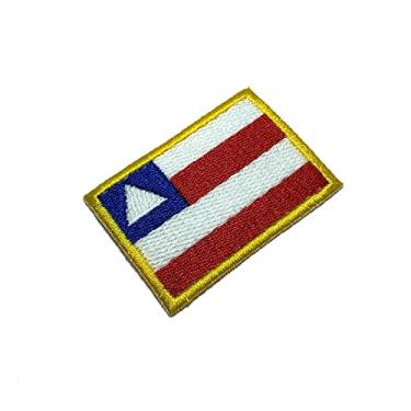 Imagem de BEBRBAT11 Bandeira Bahia Brasil Patch Bordado Termo Adesivo