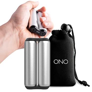 Imagem de ONO Roller - Handheld Fidget Toy for Adults | Help Relieve Stress, Anxiety, Tension | Promotes Focus, Clarity | Compact, Portable Design (Grey, Full Size - Aluminum)