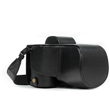 Imagem de MegaGear Capa e alça de couro para câmera Sony Alpha A7S II, A7R II, A7 II (28 – 70 mm) com acesso à bateria – Preto – MG1120