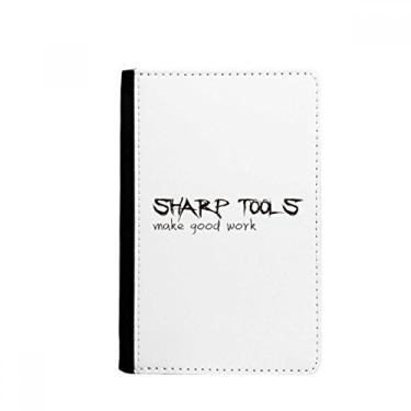 Imagem de Quote Tools Make Good Work Passport Holder Notecase Burse Carteira Capa Cartão Bolsa, Multicolor