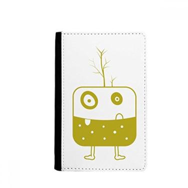 Imagem de Bolsa de cartão para carteira com porta-passaporte e criatura verde monstro alienígena universo Notecase Burse, Multicolor
