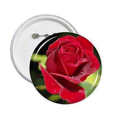Imagem de Rosas vermelhas escuras flores art déco presente moda pinos crachá botão emblema decoração acessório 5 peças