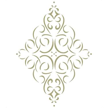 Imagem de Stencil de Acetato para Pintura OPA Simples 15 x 20 cm - 417 Arabesco Delicado