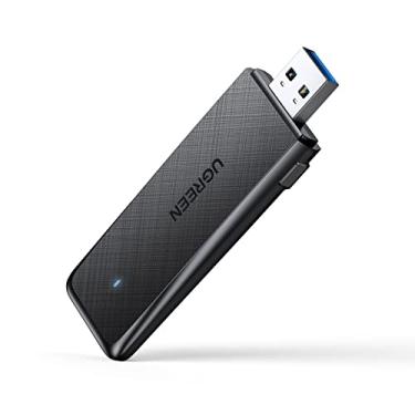 Imagem de UGREEN Adaptador AC1300 USB WiFi 5G 2.4G Dual Band USB 3.0 WiFi Dongle para PC de mesa Mini adaptador de rede de computador sem fio compatível com Windows 11/10 / 8.1/8/7, MacOS 10.11 acima