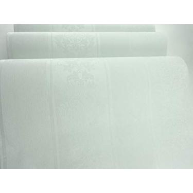 Imagem de Papel de Parede - Azul Esverdeado com Flores - Rolo com 10m x 53cm - LMS-PPD-370303