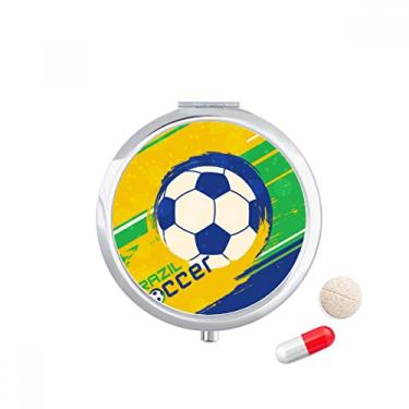 Imagem de Caixa de armazenamento de medicamentos de bolso para futebol americano brasileiro