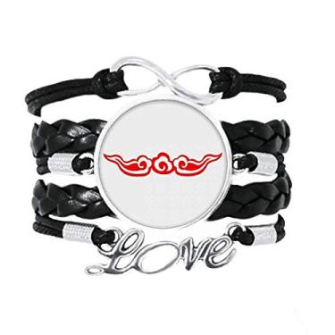 Imagem de OFFbb-USA Pulseira Looking Better Life Future Acessório de amor de couro torcido para presente
