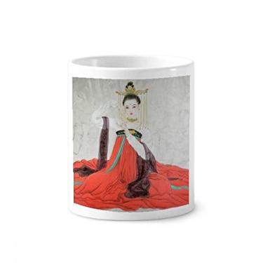 Imagem de Suporte de caneta de aquarela estilo chinês de beleza clássica, suporte para caneta, copo de cerâmica