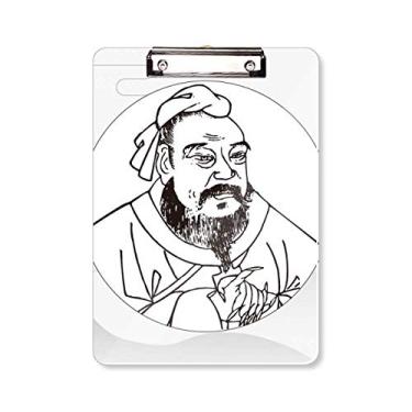 Imagem de Dao Religion China Lao Tzu prancheta pasta placa de apoio A4