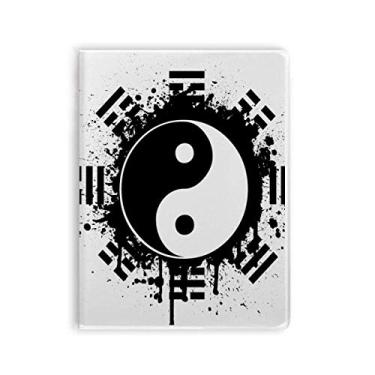 Imagem de Oito diagramas Taiji Yin-yang China Pattern Notebook Gum Cover Diary Soft Cover Journal
