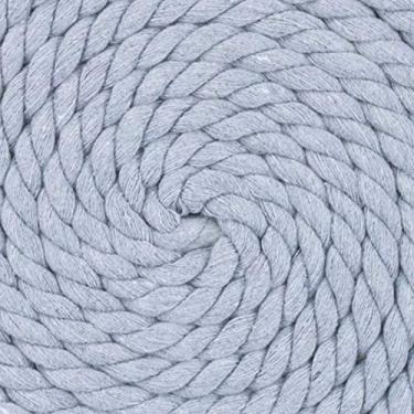 Imagem de Corda de algodão trançado natural West Coast Paracord – Corda artesanal – Corda tripla super macia e forte para esportes, decoração, artesanato, macramê, uso interno (1,27 cm x 320 m, cinza claro)