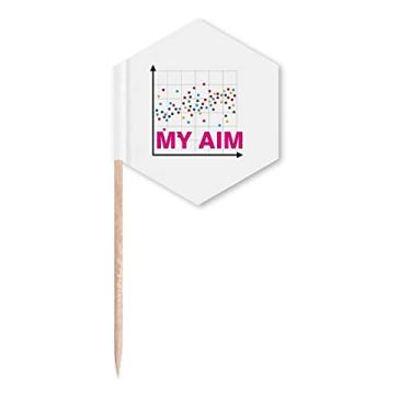 Imagem de Conjunto de palitos de palito com coordenadas matemáticas, palitos de cupcake, festas e celebrações