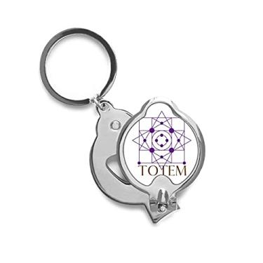 Imagem de Cortador de unhas de dedo quadrado de linha central circular cortador de aço inoxidável