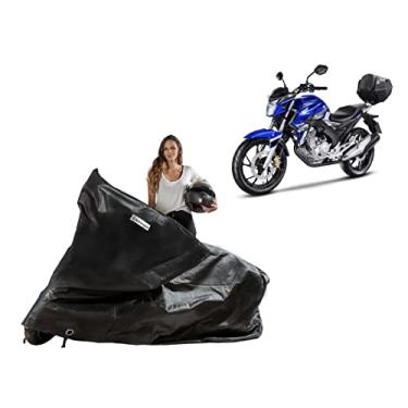 Imagem de Capa Protetora compatível com Moto Honda CB Twister 250 com Baú/Bauleto