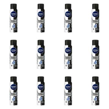 Imagem de Nivea For Men Black & White Power Desodorante Aerosol 150ml (Kit C/12)