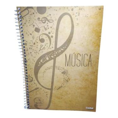 Imagem de Caderno De Musica 50 Paginas Universitário Com Pauta - Credeal