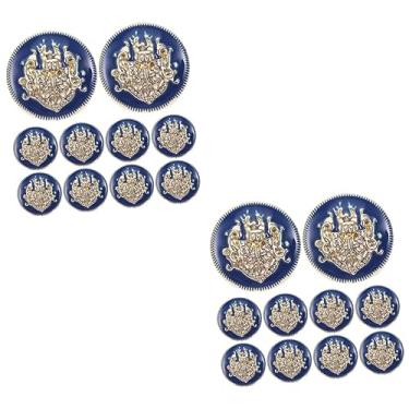 Imagem de SEWACC 20 Unidades Botões De Metal Botões Para Jeans Botões De Blazer Preto Decoração P...