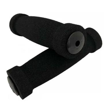Imagem de Manopla De Espuma Punho Preto Par Para Bicicletas