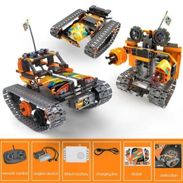 Imagem de Blocos de construção Toy burgkidz 3 em 1 RC Stunt Car City Technic
