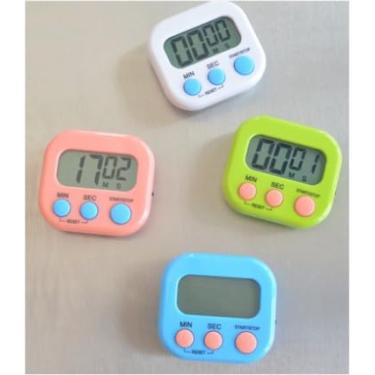 Imagem de Timer Digital Temporizador Cronômetro Cozinha Relógio Imã - Tubarão Stores