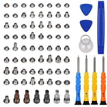 Imagem de Darycom Repair Conjunto completo de parafusos com ferramentas para iPhone 8 2017 A1905 A1863 kit de ferramentas de reparo de 4 polegadas 4 chaves de fenda mapa de localização completo 72 peças