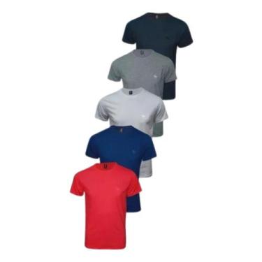Imagem de Kit Camisetas Masculinas Com 5 Unidades - Polo Rg518