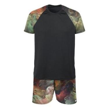 Imagem de Kit Bermuda e Camiseta Vista Rock Dry-UV Nebulosa-Masculino