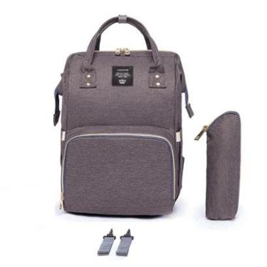 Imagem de Mochila Bolsa Maternidade Bebê Lequeen Urban Multifuncional Térmica-Feminino