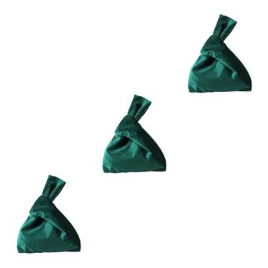 Imagem de Bolsa tote vintage retrô, 2 peças, bolsa de armazenamento estilo japonês, bolsa portátil para lanches cosméticos/289 (Color : Dark Greenx3pcs, Size : 23 * 21.5 * 0.3CMx3pcs)