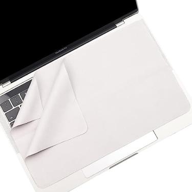 Imagem de Pacote com 2 panos de limpeza de forro de microfibra compatível com MacBook Pro/AIR de 13 polegadas e MacBook Pro de 14 polegadas, proteção de impressão de teclado de tela, poeira de tela, forro para