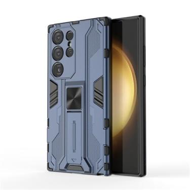 Imagem de Para Samsung Galaxy S24 Ultra Case Suporte magnético de carro à prova de choque Armor Phone Case Para Samsung S24 Plus S 24 Ultra Capa traseira, azul, para Galaxy S24 Plus