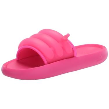 Imagem de adidas Sandália Zplaash Slide Unissex para Adultos, Rosa lúcido/rosa lúcido/rosa lúcido, 14 Women/13 Men