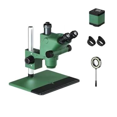 Imagem de Microscópio binóculo de olho triplo de grau industrial de luxo para manutenção de componentes eletrônicos