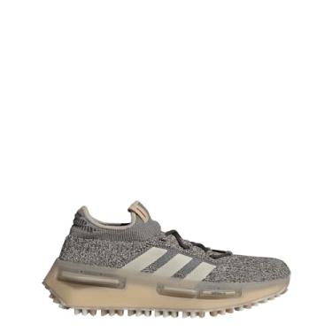 Imagem de adidas Tênis masculino casual NMD S1 com cadarço - Verde, Bege, 40