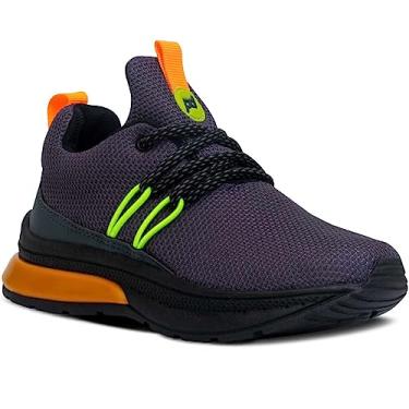 Imagem de Tenis Feminino Masculino Menino Menina Nº 28 Ao 33 Infantil Confortável 11.97j (Chumbo, BR, Criança de 4 a 8 anos, Numérico, 33)