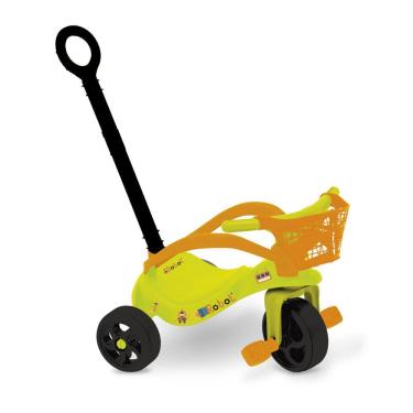 Imagem de Triciclo Infantil Robô com Empurrador, Proteção e Cestinha Xalingo