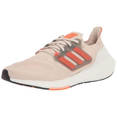 Imagem de adidas Ultraboost 22 Heat.rdy Tênis de corrida masculino, Alumínia/Laranja Impacto/Preto, 42