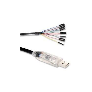 Imagem de FTDI C232HM-DDHSL-0, Cabo, Montagem; USB-MPSSE(SPI/I2C/Jtag); 3,3 V; Saída 250ma; 24 AWG; 0,5 m